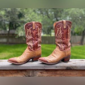 Vintage Lucchese women’s western cowboy boots
